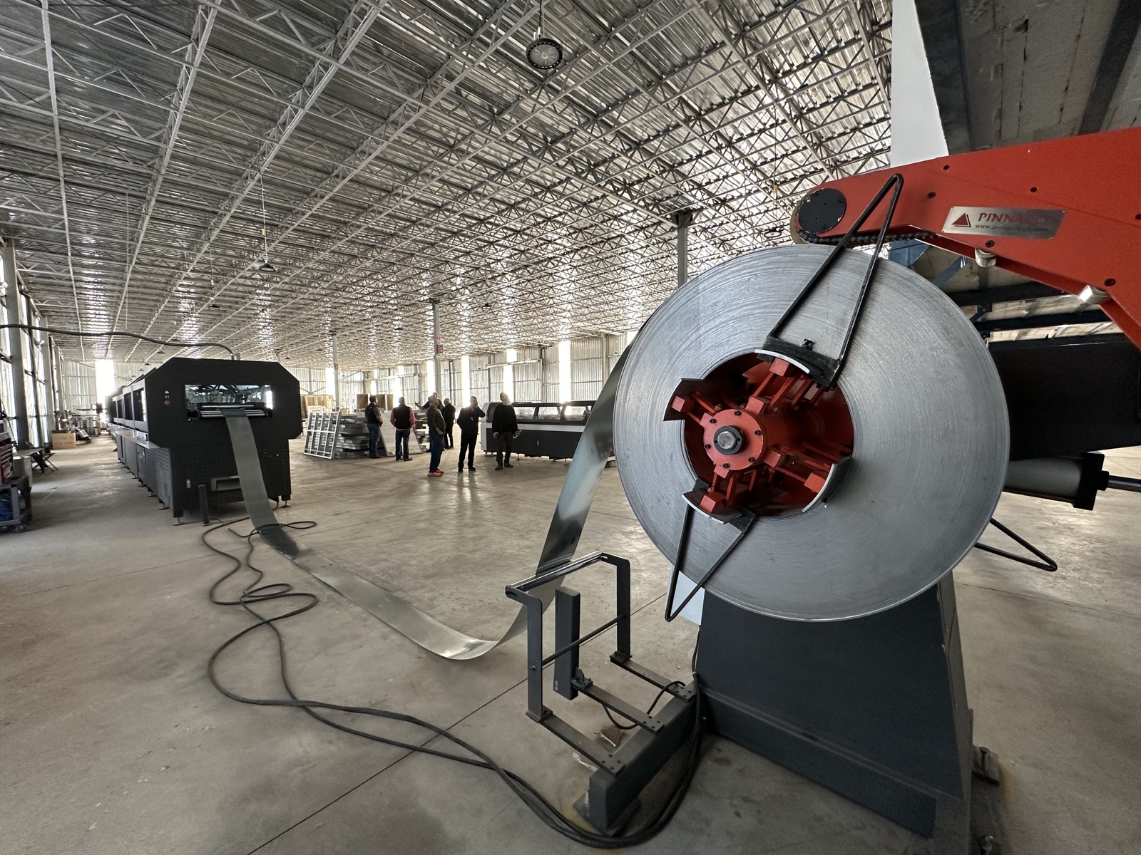Inside the Cal Steel light gauge steel fabrication facility in Van Nuys.