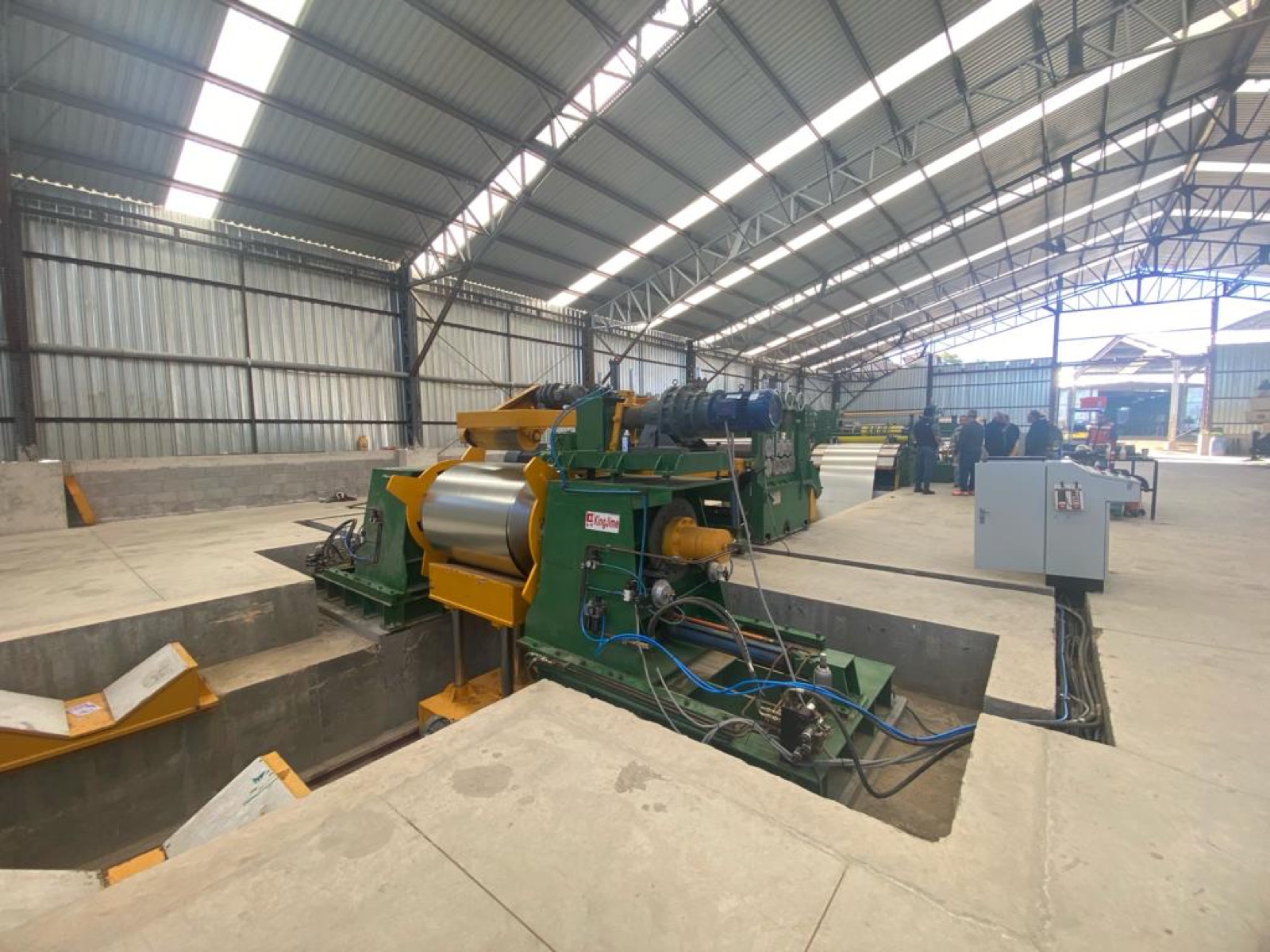 Inside the Cal Steel light gauge steel fabrication facility in Van Nuys.